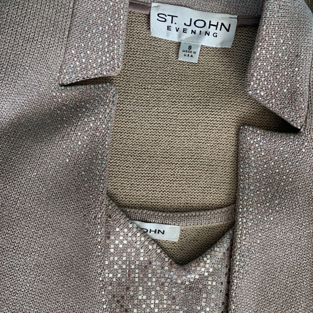 St. John sequin evening suit